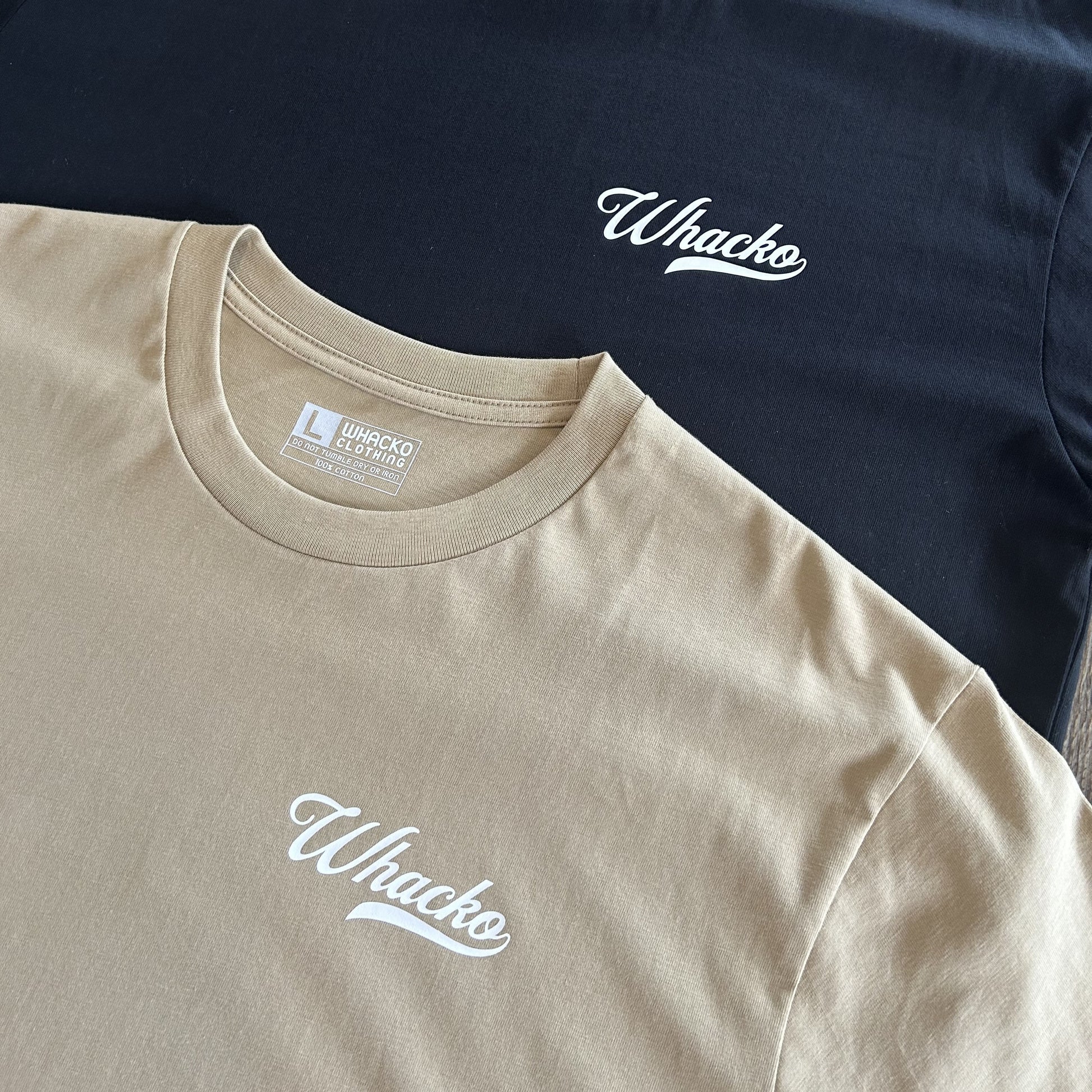 Staple mens tshirt, both colours, Whacko Clothing